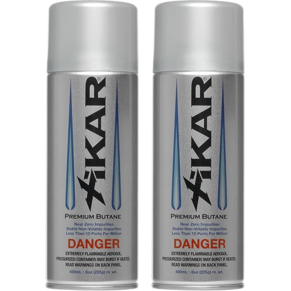 Xikar PUROFINE Premium Butane Fuel Refill with 0 Impurities, 8oz (400ML) - Pack of 2