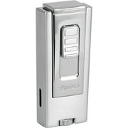 Xikar Trezo Lighter, Inline Triple Jet Flame- Chrome Polish ,