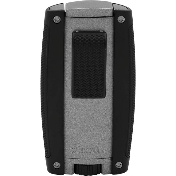 Xikar Turismo Double Jet Flame Cigar Lighter, Matte Gray
