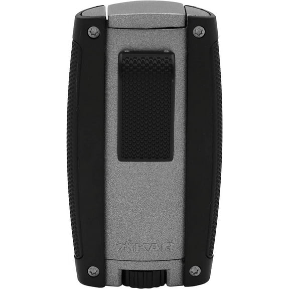 Xikar Turismo Double Jet Flame Cigar Lighter, Matte Gray