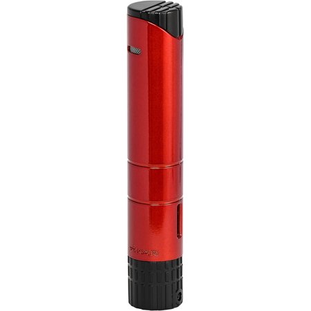 Xikar Turrim Cigar Lighter, Single Jet Flame, Piezo Ignition, Daytona Red