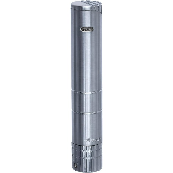 Xikar Turrim Cigar Lighter, Single Jet Flame, Piezo Ignition, Silver