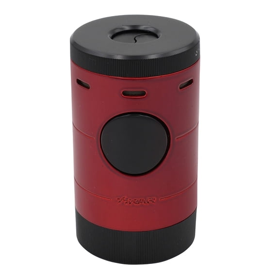 Xikar Volta Quad Flame Tabletop Lighter, High Performance, Red