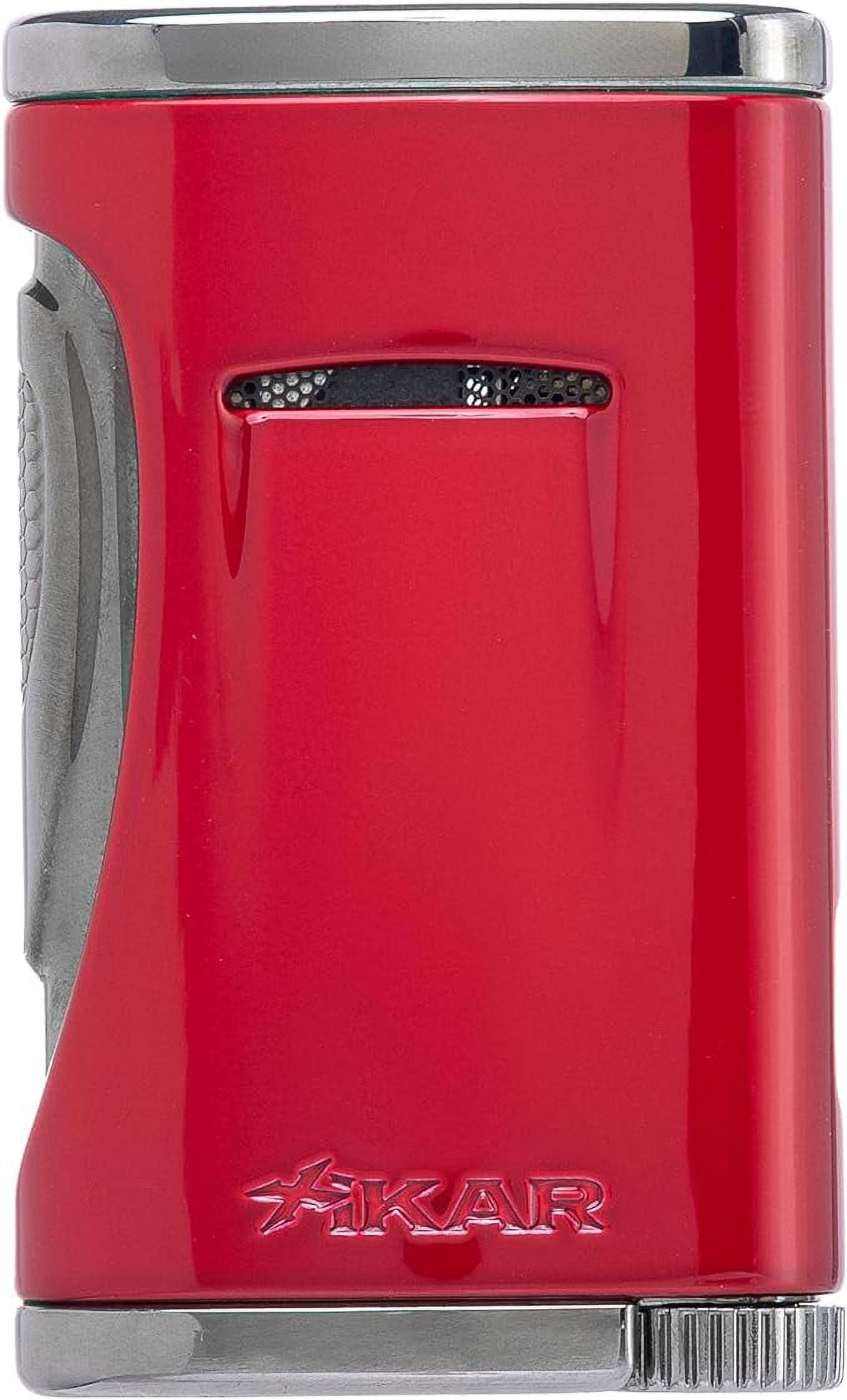 Xikar Xidris Single Jet Flame Lighter, Daytona Red