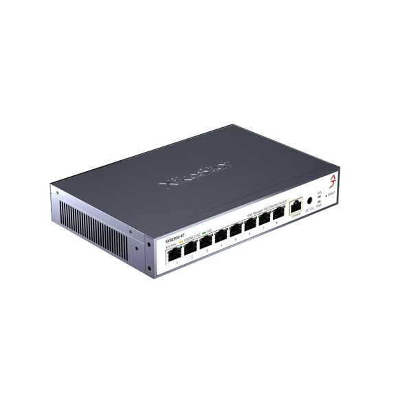 XikeStor 8 Port 10G Ethernet Switch, L3 Managed 10Gb Network Switch with 8x RJ45 Ports, DHCP/OSPF/BGP/RIP/VLAN/ACL/LACP/ARP/IGMP Supported, Built-in Smart Fan, Desktop/Wall-Mount