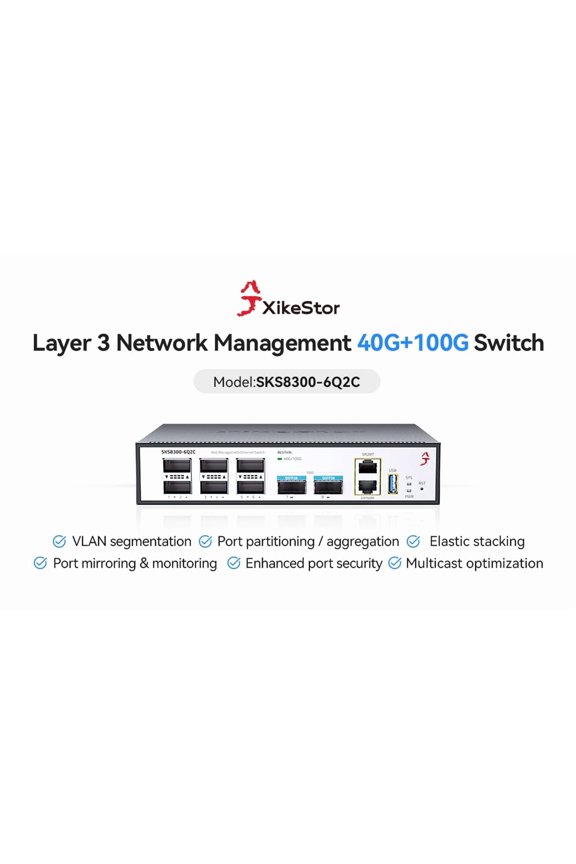 three-layer management switch SKS8300-6Q2C supports VRRP protocol