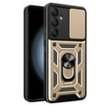 thumbnail image 1 of Xilaimitoo for Galaxy A35 5G Phone Case, A35 5G Case, Heavy Duty Armor Case with Slide Camera Cover & Magnetic 360°Rotatable Ring Kickstand for Samsung A35, Gold, 1 of 1