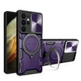 thumbnail image 1 of Xilaimitoo for Samsung Galaxy S21Ultra Case, Samsung S21Ultra 5G Case with Slide Camera Cover, Full Body Military-Grade Phone Case with Kickstand for Samsung S21Ultra, Purple, 1 of 6