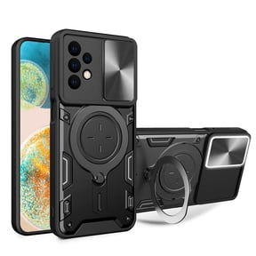 Xilaimitoo for Samsung Galaxy A23 5G Case, A23 Case with Slide Camera Cover, Military-Grade Phone Case with Upgrade Kickstand for Samsung A23, Black