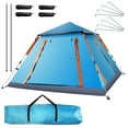 thumbnail image 1 of Xilee 1/2/3/4 /5 Person Pop-Up Camping Tent,Fast Cabin Tent with Instant Setup Tent, Weatherproof Tent Easy Quick Set Up & Pop Up with Rainfly Backpack for Family Camping,Blue, 1 of 7