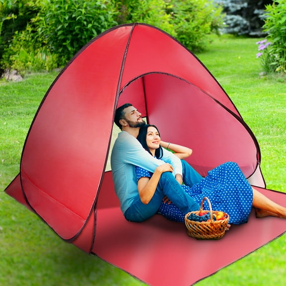 Xilee Pop Up Beach Tent Beach Shade Tent for 2/3 Persons Sun Shelter UPF 50+, for Adults Baby Kids for  Outdoor Beach Camping Fishing Park Lake Activities Camping Fishing Hiking Picnic Touring