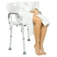 thumbnail image 1 of XilhXLy Shower Chair with Arms & Back - Small, Narrow, Medical, Universal Bath Tub Transfer Bench - Safe Adjustable Handicap Stool for Inside Bathtub, Bathroom - Rotating Safety Sliding, 1 of 8