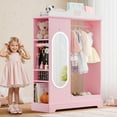 Xilingol Kids Armoire with a Jewelry Dress Up Closet with