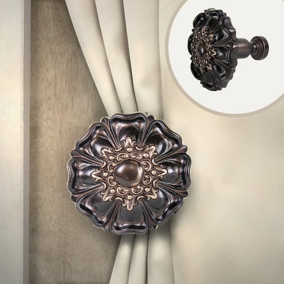 Ximena Curtain Tie Back (pair) Finial 102 in Bronze