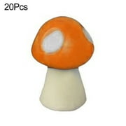 Ximi 20Pcs Mini Artificial Mushroom Miniatures Fairy Garden Ornament Resin Crafts