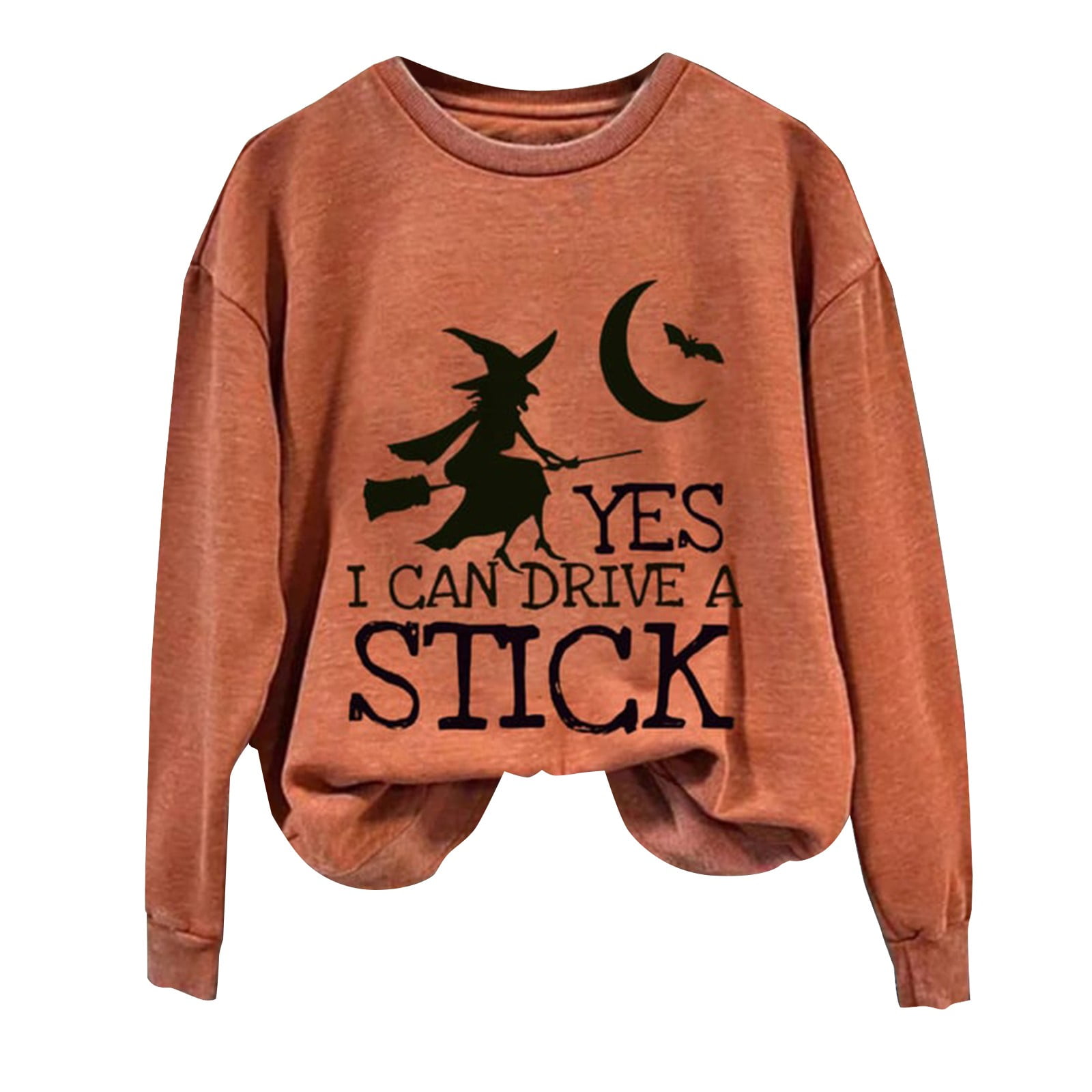 Ximssnen Halloween Sweatshirts for Women Yes I Can Drive A Stick
