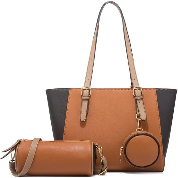 XinChen Womens Beaded Handbags Handmade Weave Brown Transparent Bucket Bag Tote Bags Retro Top-Handle Bags