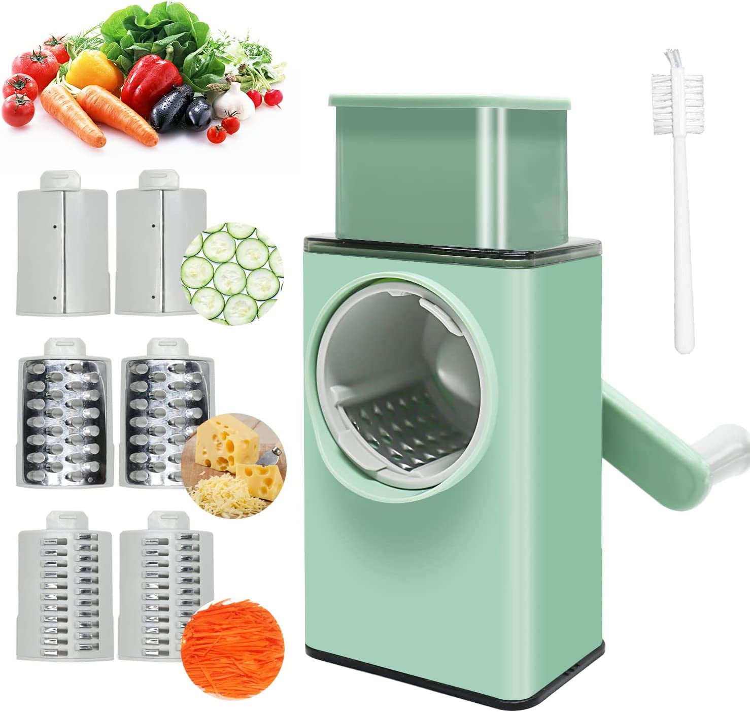 XinLe Vegetable Chopper for Kitchen Spiralizer Vegetable Slicer for Food Cheese Shredder Lettuce