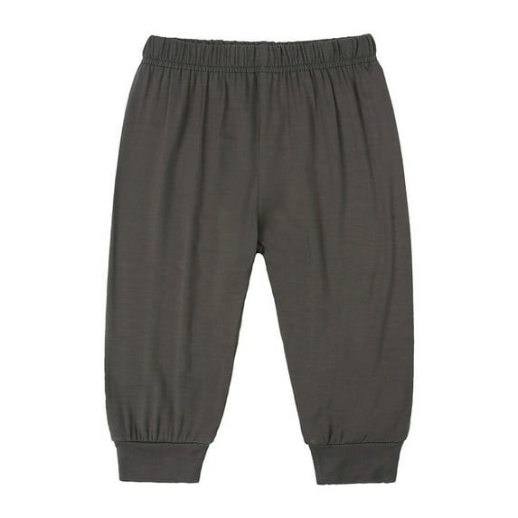 XinLfly Baby Boys Girls Sweatpants, Elastic Waist Cotton Solid Color Casual Jogger Pants Army Green Size 3 Months