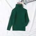 thumbnail image 1 of XinLfly Boys and Girls Ribbed Turtleneck Cable Knitted Sweater Warm Crochet Pullover Sweater for Kids Beige Size 12M-6, 1 of 4