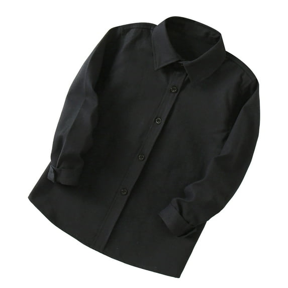 XinLfly Dress Shirts for Boys Collared Uniform Boys Dress Shirt Button Up Shirt Boys, Size 2T-14