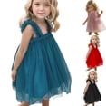 thumbnail image 1 of XinLfly Toddler Girls Clothes Slip Dress Summer Fashion Dress Princess Dress Casual Solid Color Dress Tutu Mesh Skirt Outwear,Pink,3-4T, 1 of 6