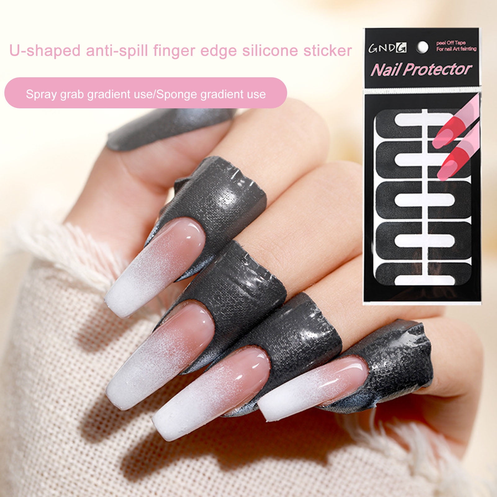 GoFJ Nail Peel Off Tape U-shape Spill Proof Manicure Accessories Disposable  Nail Polish Protector for Women - Walmart.com