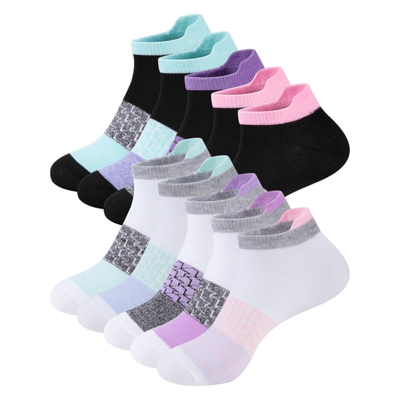 EALLCO 10 Pairs Ankle Socks for Women Lightweight Low Cut Breathable Thin Casual Socks for Women