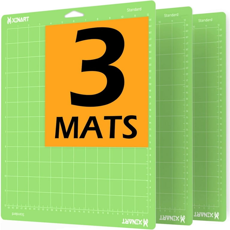 Xinart Cutting Mats for Cricut Maker 3/Explore 3/Maker/Air inch 3 Mats  Standard Adhesive Green Replacement Cut Mat for Cricut Cutting Machines