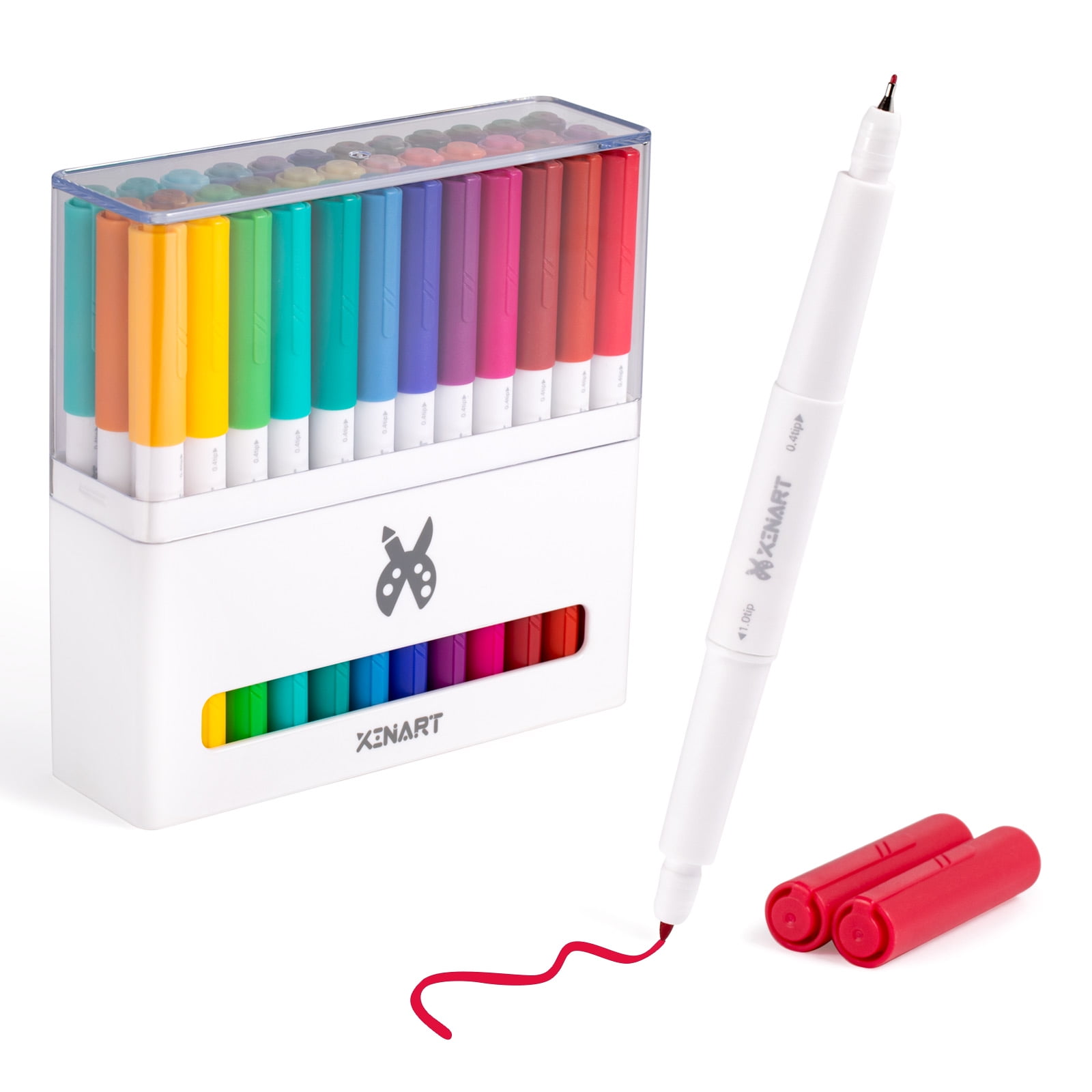 Xinart Pens for Cricut Joy Dual Tip Marker Pens Set of 36 Pack, Fine Point  Pen for Cricut Joy Machine Cardstock Writing Drawing Pen (0.4 Tip & 1.0 Tip)  