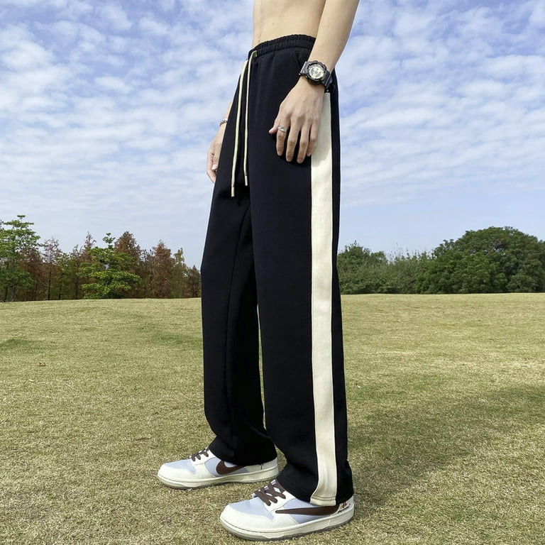 Xinchen Side Striped Sweatpants Men s Trendy Brand Loose Straight American Style High Street Pants Men s Spring and Autumn Wide Leg Break