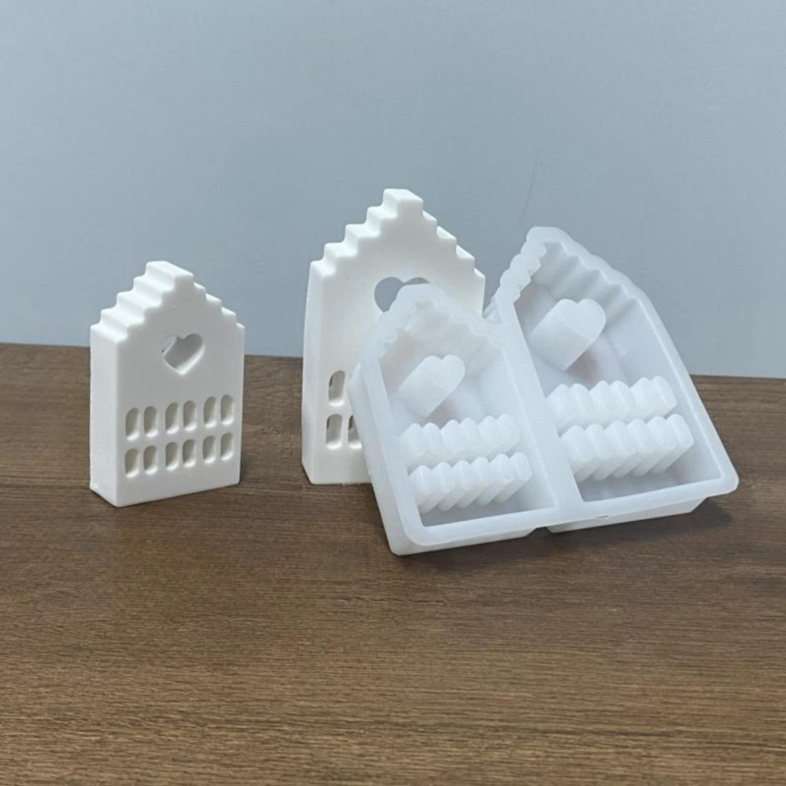Xindewwl Silicone Moulds Houses Pack Of Silicone Mould House Silicone ...