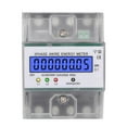 Xinduolei Electricity Meter 3 Phases 4 Wire Calibrated Three Current
