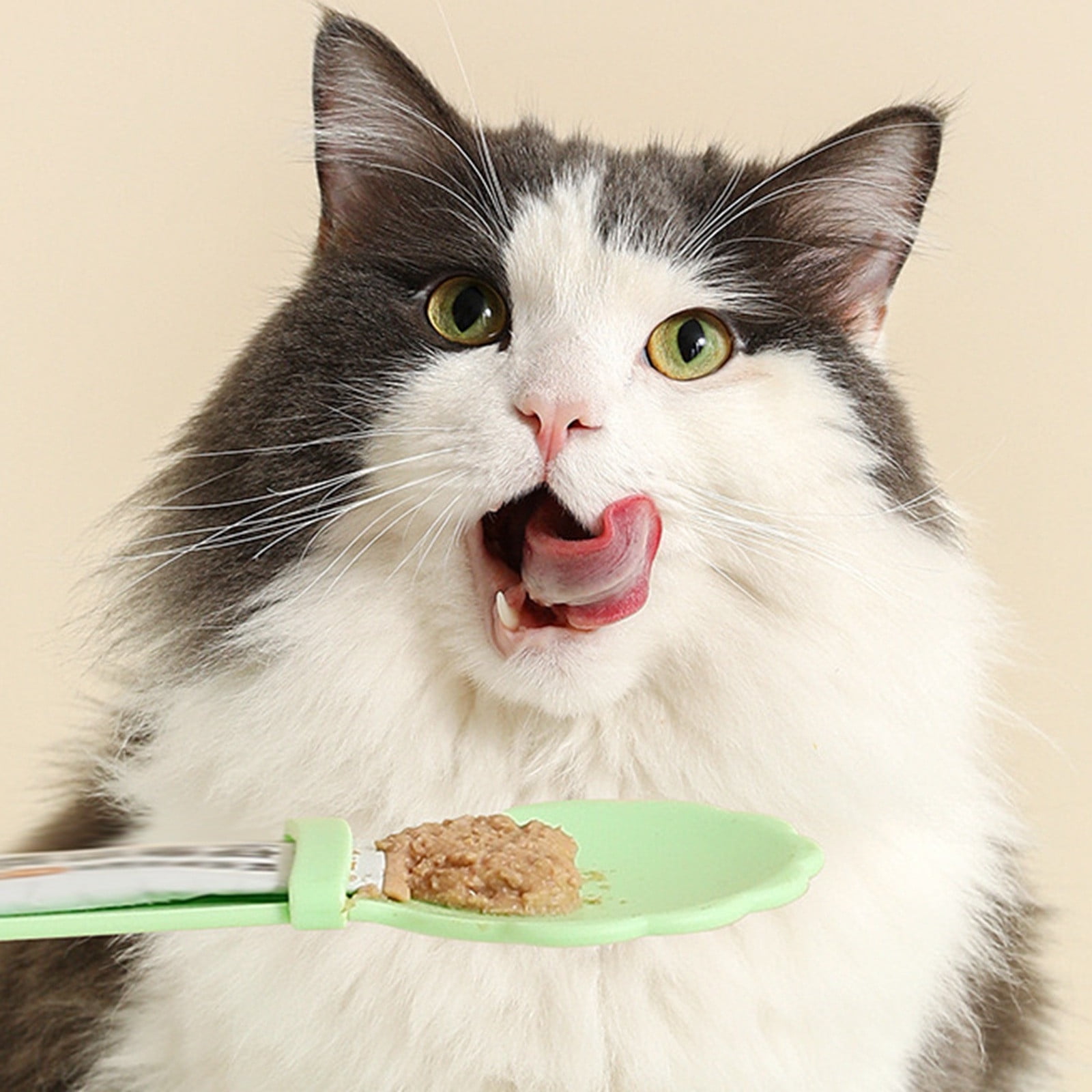 Xinduolei Flower Cat Bar Spoon Sliding Squeezing Cat Bar Artifact Can Feeding Spoon Cat Bar