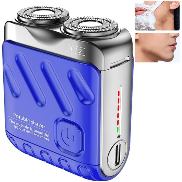 Xinduolei Shaver Mini Pocket Size Cool Shaver for Men 7 Wet & Dry