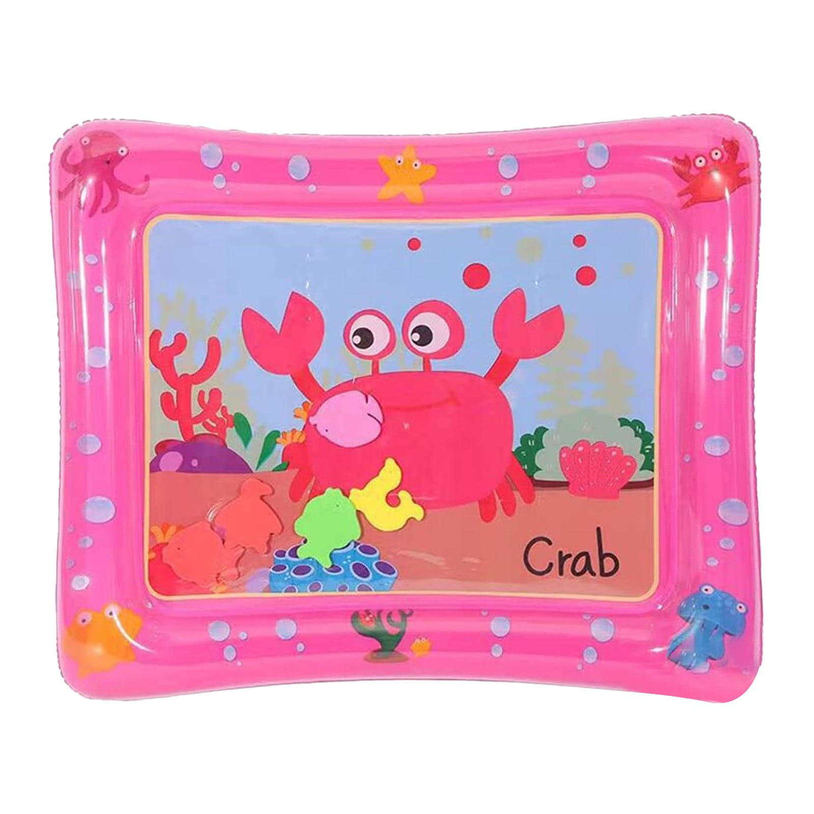 Xinduolei World Inflatable Baby Climbing Mat 60cm Round Small Animal Water Mat Sensory Toys