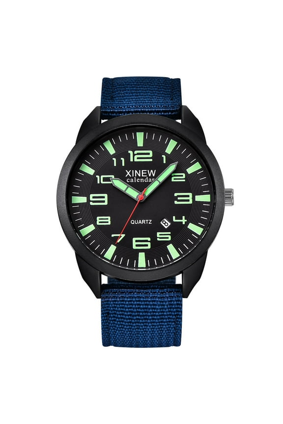 Xinew Outdoor Mens Date Zapping Alarm Watch Stainless Steel Military Sports Womens Wrist Watch Analog Quartz Wrist Watch One Size