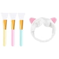 thumbnail image 1 of Xinfenglai 3 Pcs Silicone Face Mask Brushes and 1 Pcs Headband, 1 of 8