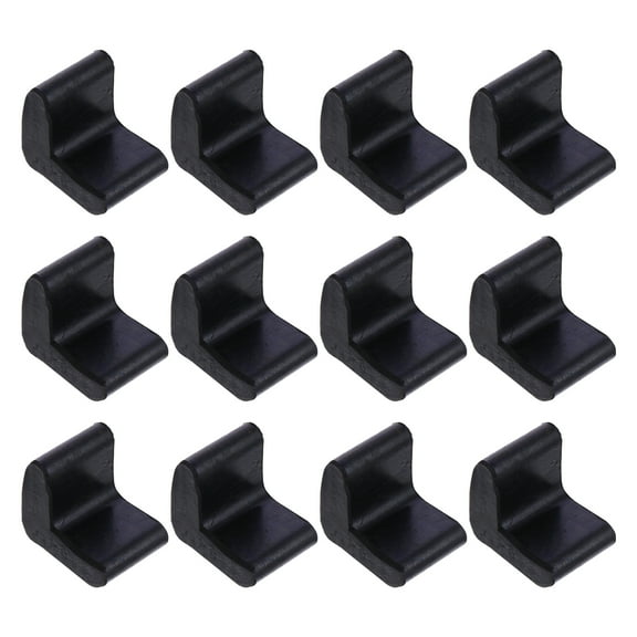 Xing 30pcs L Shaped Rubber Angle Iron Caps Furniture Angle Pads Bed Steel Frame Cover