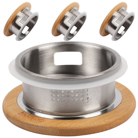 WEAVILUX water jug cap Tea Strainer Stainless Steel Water Filter Adults Daily Use 4pcs