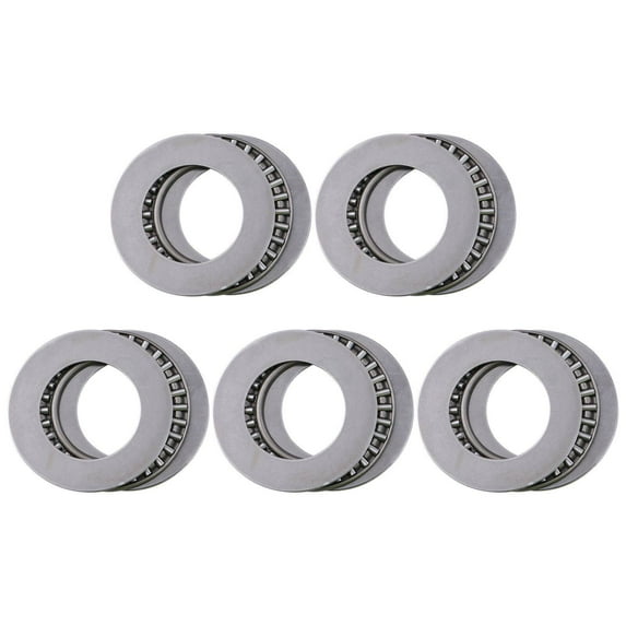 Xing 5 Pcs Thrust Needle Roller Bearing with Washer Thrust Needle Flat Roller Bearing