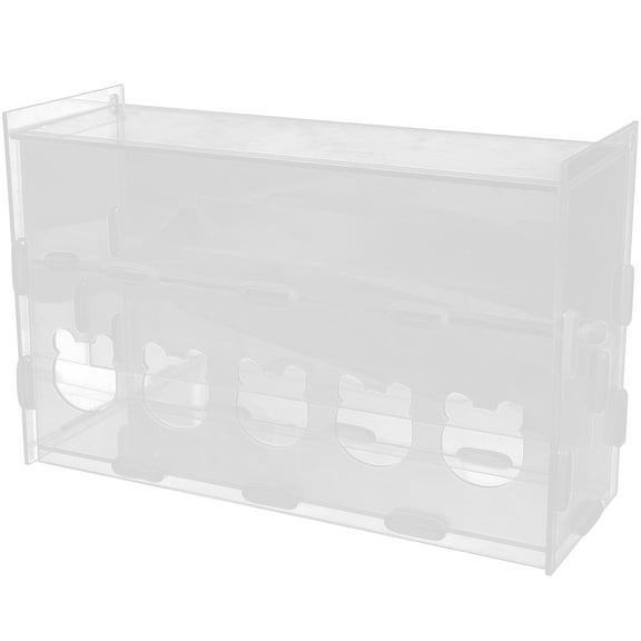 Xing Rutin Chicken Food Container Transparent Automatic Feeder Multi-use Poultry Food Feeding Box