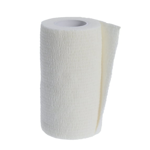 OUNONA Self Adhesive Tape for Sports Made of Nonwovens White Cohesive Wrap 10cm x 4 6m