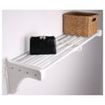 XingBackExpandableCloset Shelf (NO Hanging Rod) 42.5” to 75” White