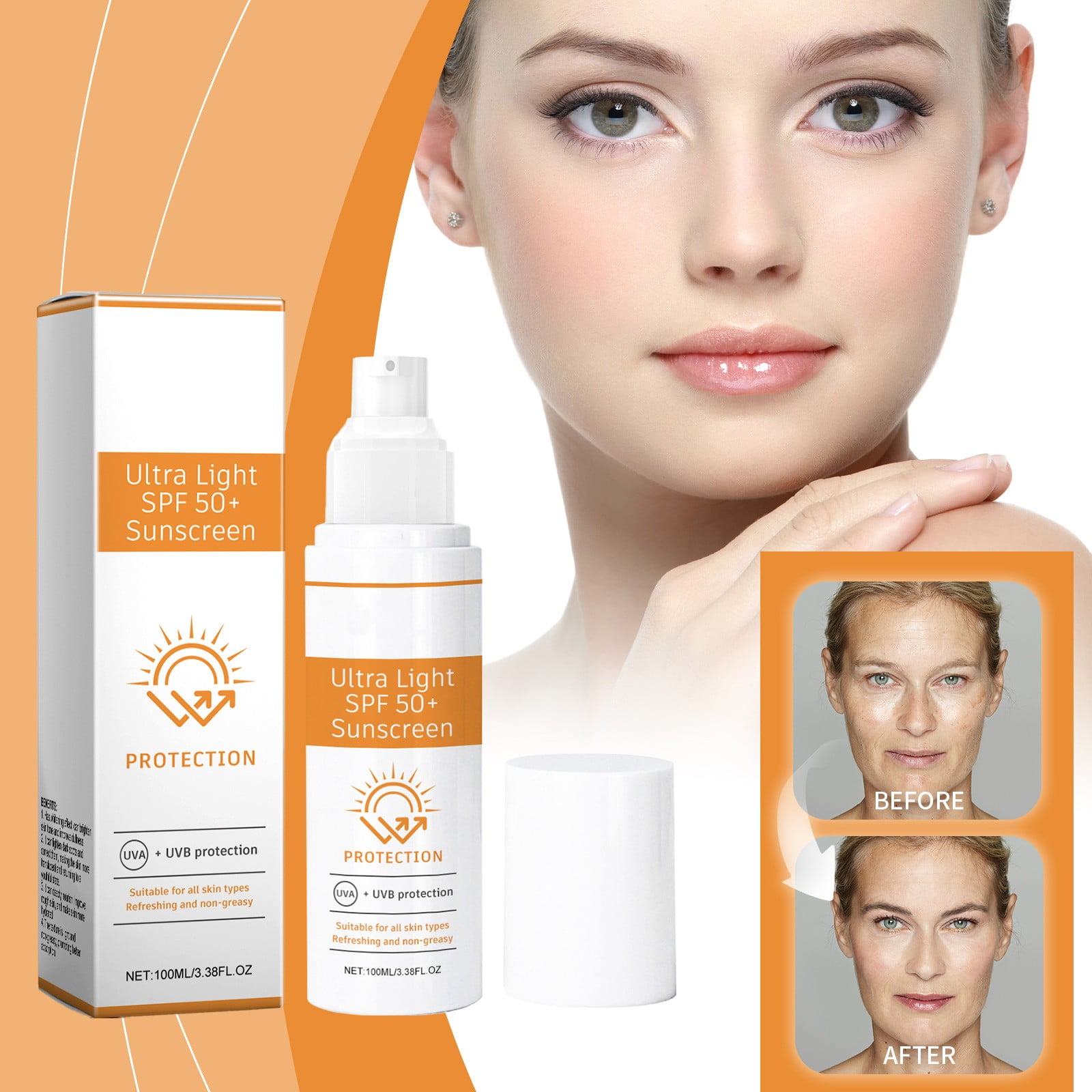 Xingge Sunscreen, Oil Free Moisturizing Sunscreen, Face Sunscreen