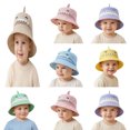 thumbnail image 1 of XinghaiYIDE Kids UPF 50+ Sun Hat, Breathable Mesh Shark Bucket Hat for Toddlers, 8-24 Months, Multiple Colors, 1 of 4