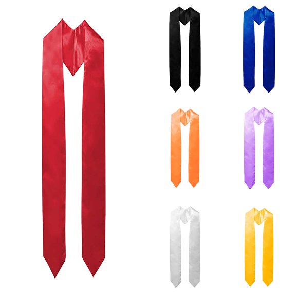 XinghaiYIDE Solid Color Graduation Stole Sash, 150cm H-onor Scarf for High School, College & PhD Commencement,Graduation Regalia Accessory Green