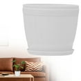 thumbnail image 1 of Xingjin Flower Pots, Resin Plant Pot with Drainage Holes and Tray, Thickened Indoor Plant Pots for Home Decor, Durable Outdoor Planter for Plants, 1 of 7