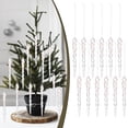 thumbnail image 1 of Xingjin Icicle Ornaments, Christmas Tree Decorations with Crystal Christmas Picks, Decorative Hanging Ornaments for Winter Holiday Displays, 1 of 5