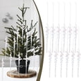 thumbnail image 1 of Xingjin Icicle Ornaments, Christmas Tree Decorations with Crystal Christmas Picks, Decorative Hanging Ornaments for Winter Holiday Displays, 1 of 5